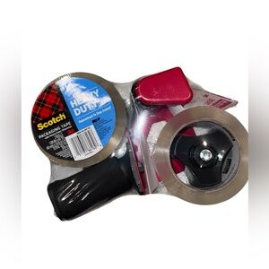 Scotch Heavy Duty Packaging Tape Dispenser and replacement tape